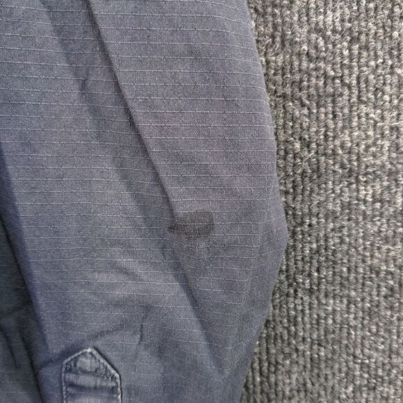 Wrangler Riggs Button Down Shirt Mens Large Long Sleeve Gray Chest Pocket Casual - Picture 8 of 12